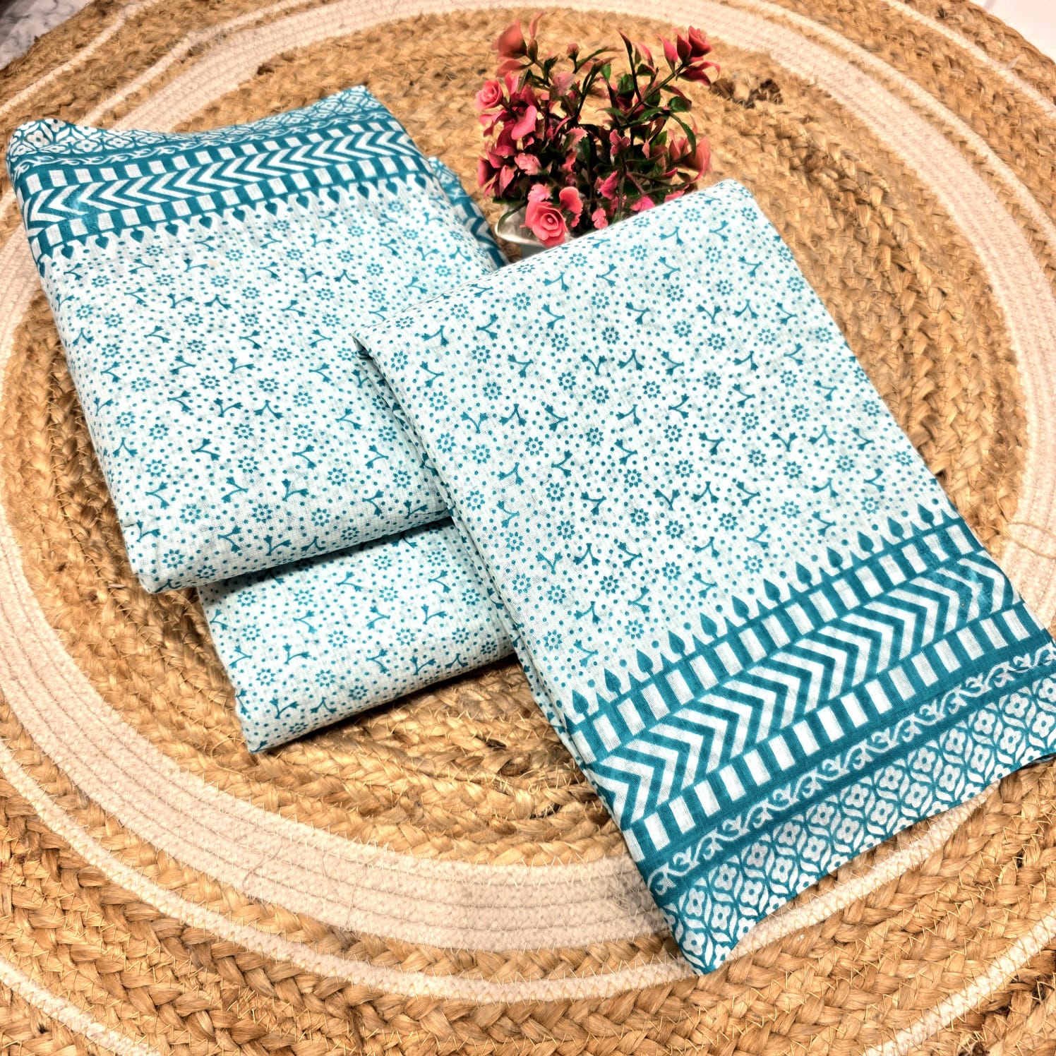 Premium Handloom Printed Cotton Saree