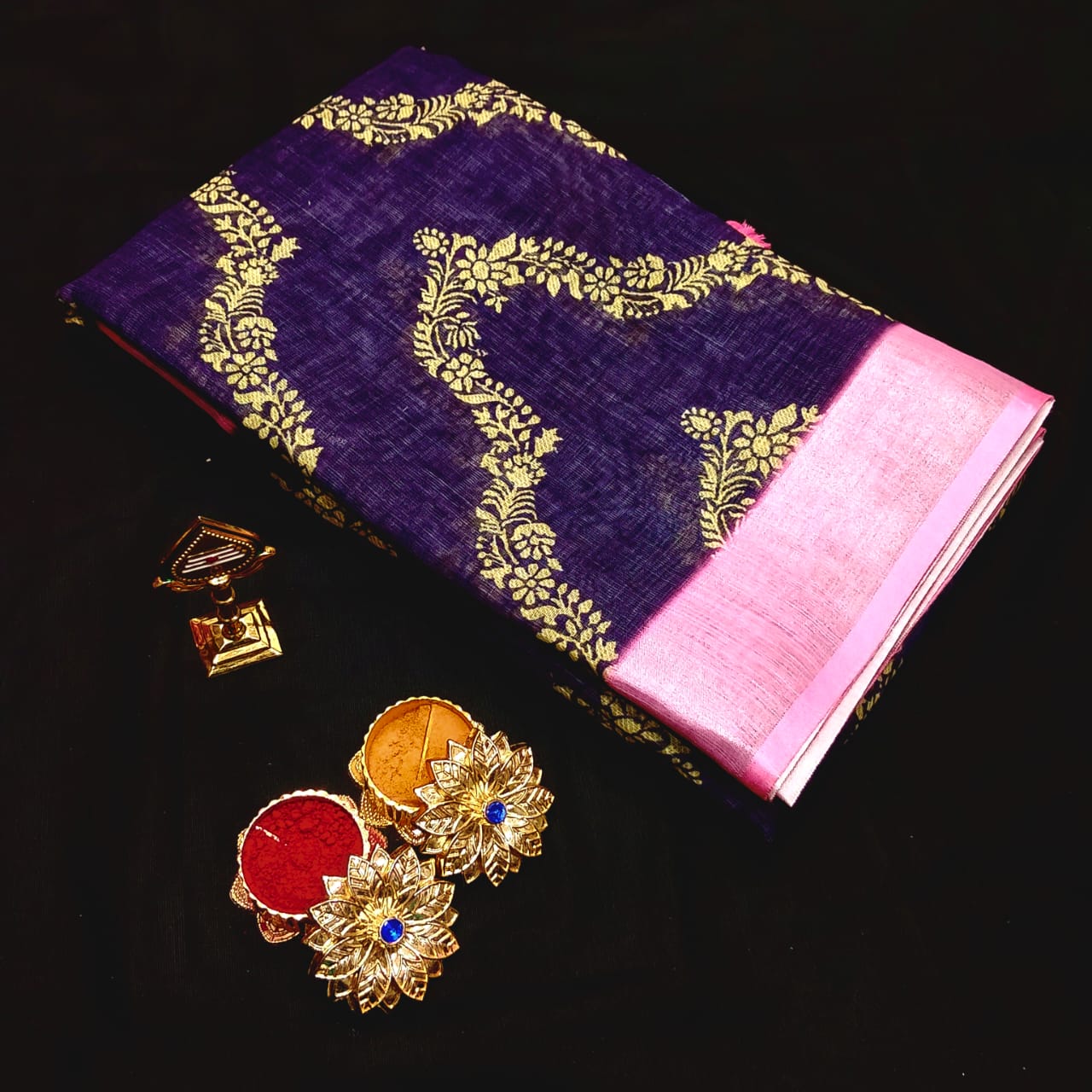 Neckless digital Print Saree