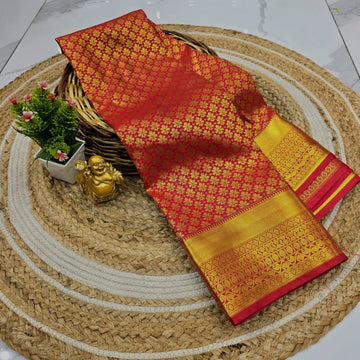 Premium Floral Bridal Silk Saree