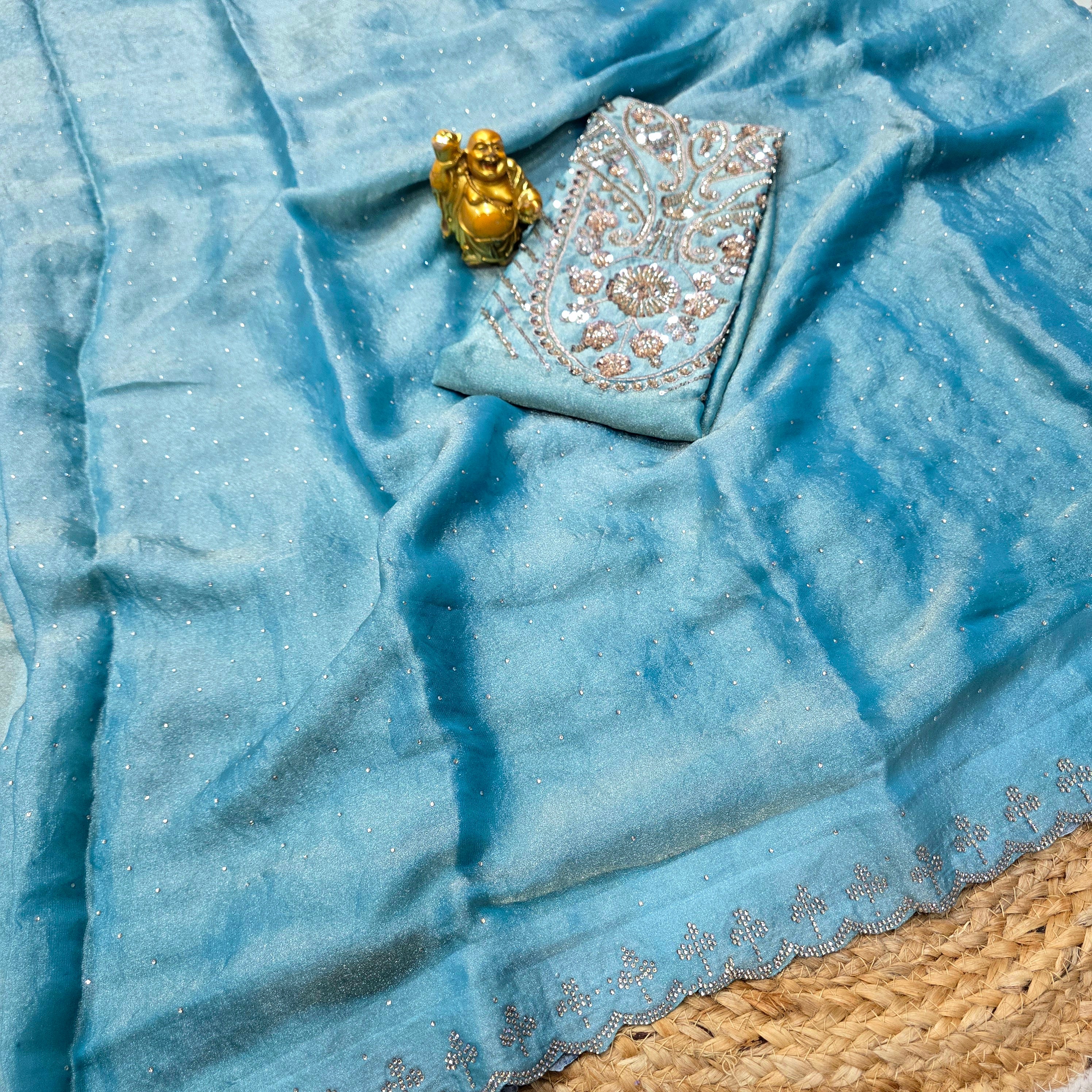 Space Silk Party Wear Saree