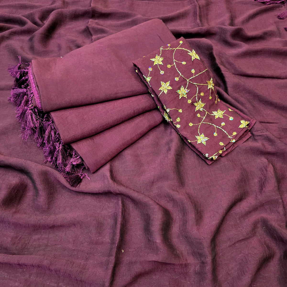 Diwali Special Crush Silk Saree