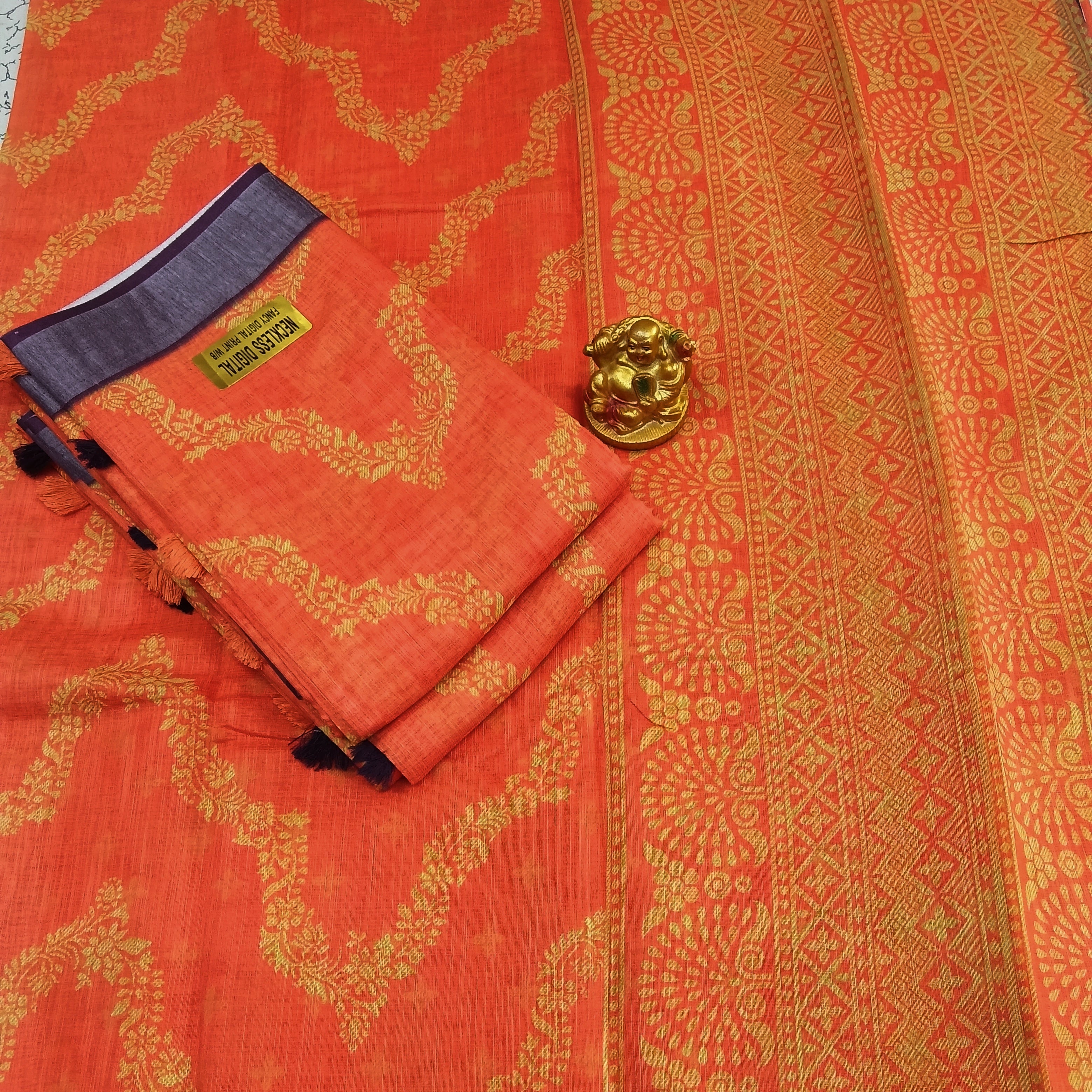 Neckless Linen Offer Sarees