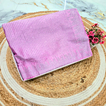 Full Stone Party Wear Space Silk Saree