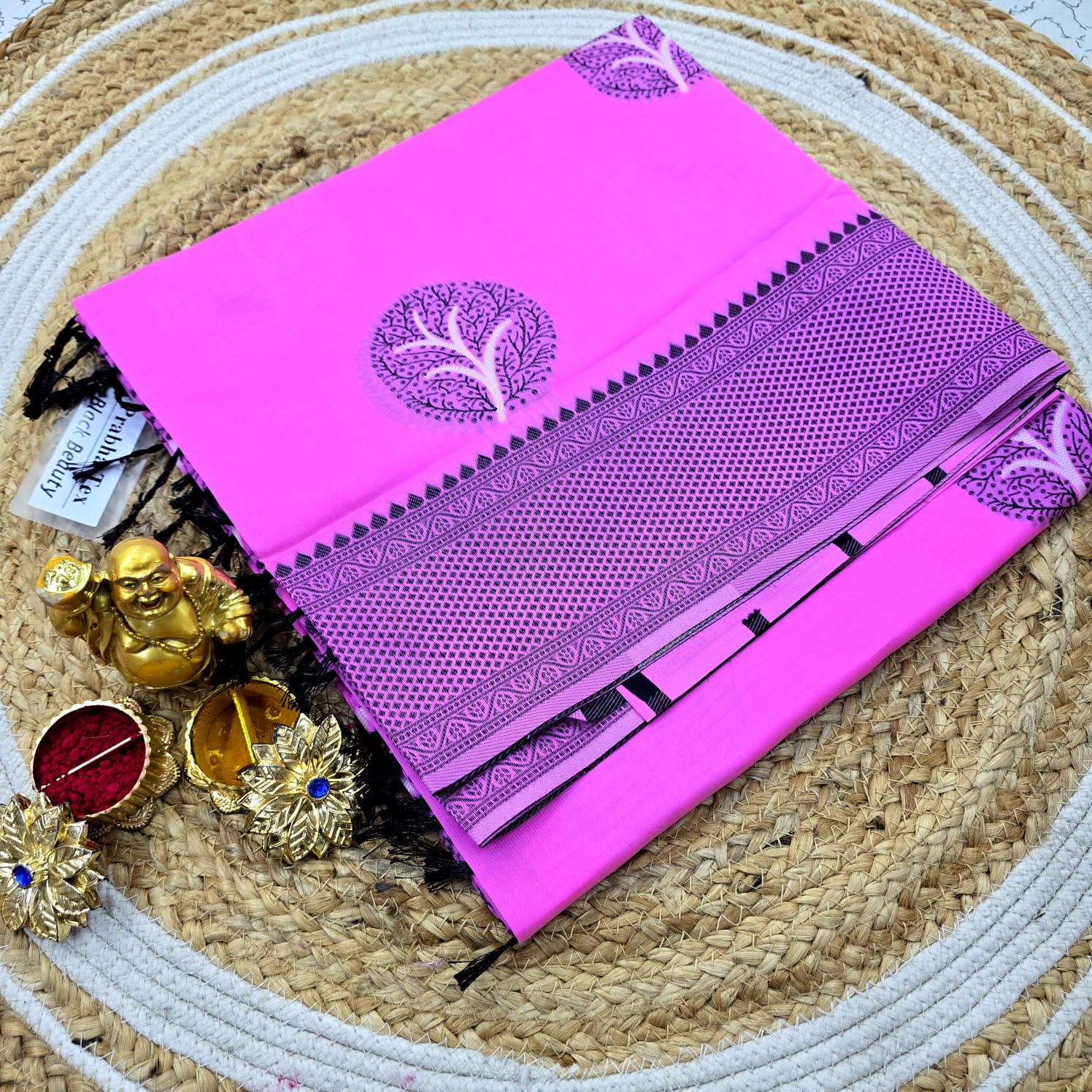 premium soft cotton  printed saree