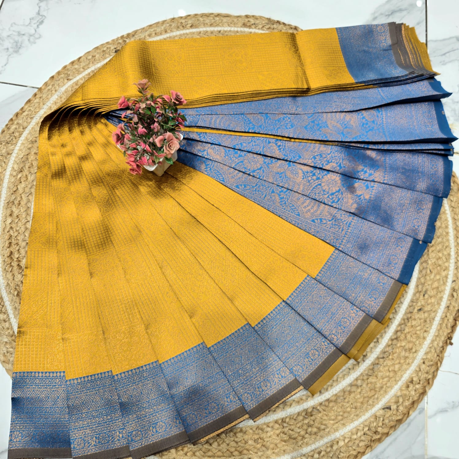 Kubera Checked Silk Saree