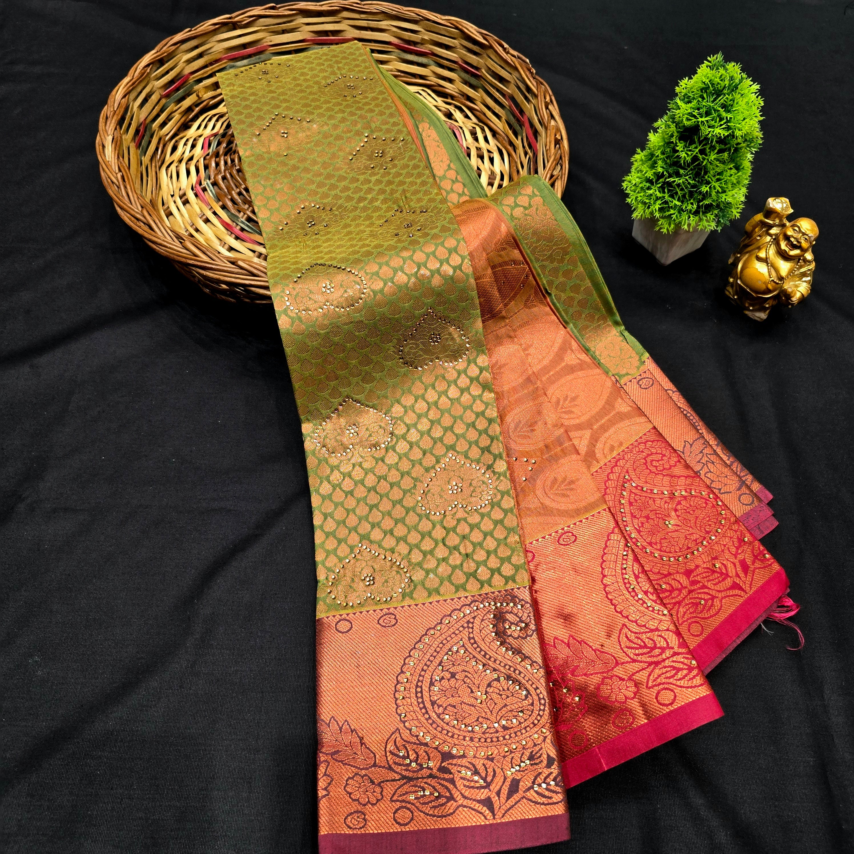 All Self Bridal Saree