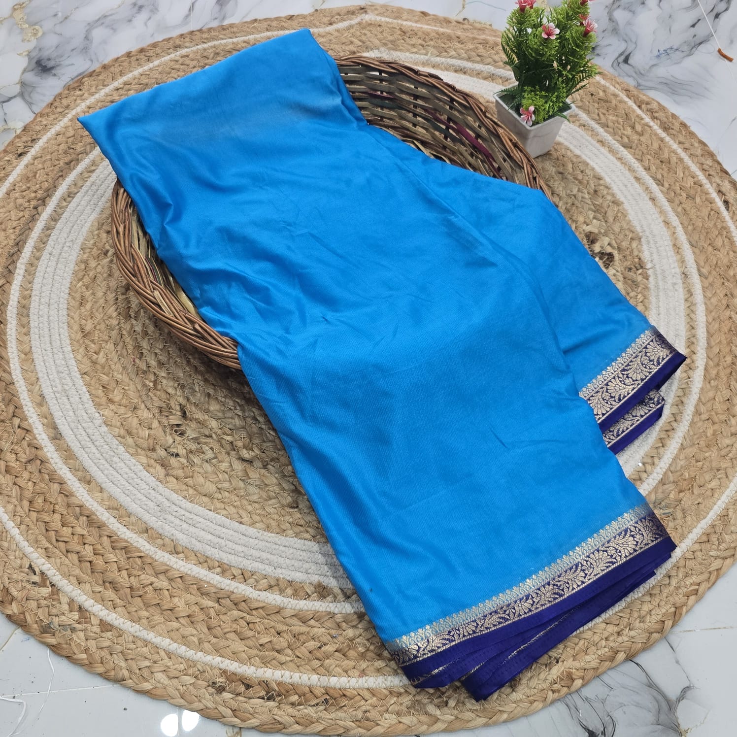 Pure Mysore Silk With Dry wash