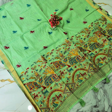Fancy Kalamkari Silk Saree