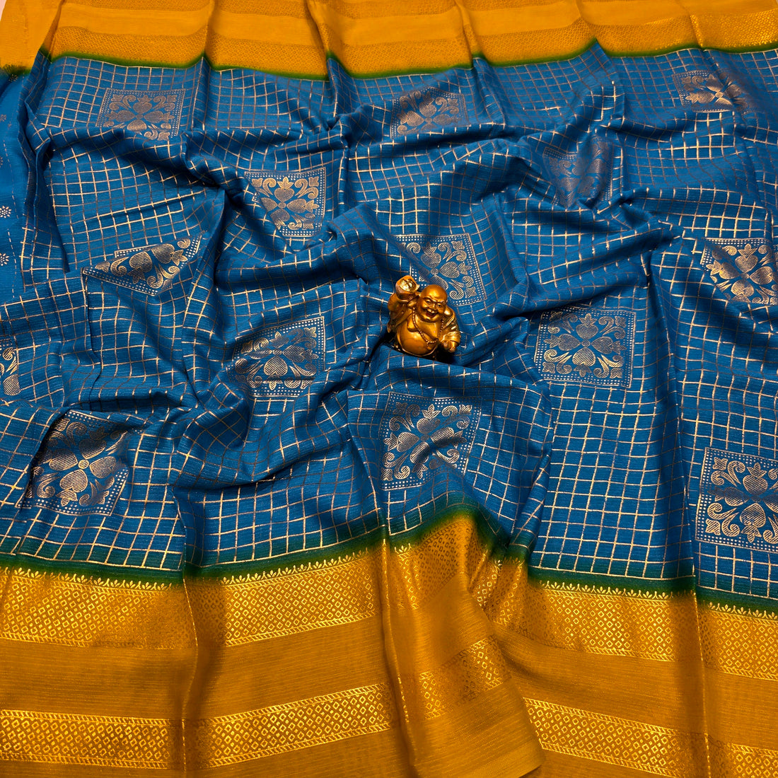 Foil work Saree