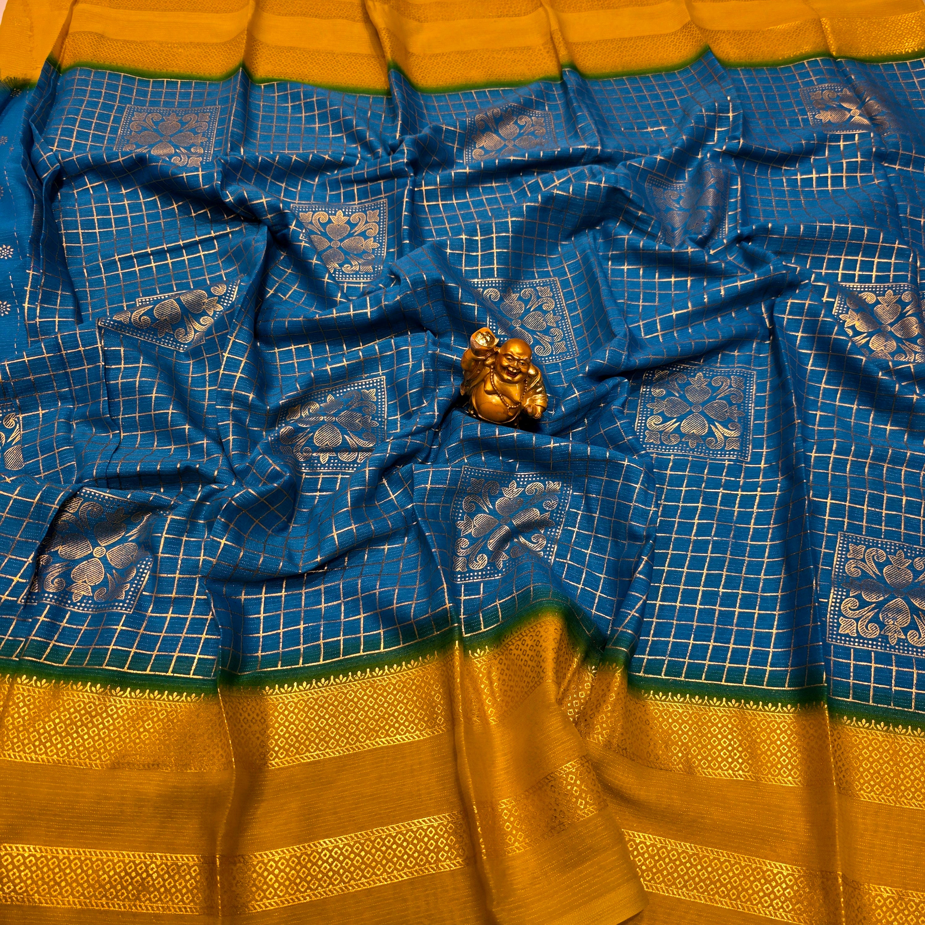Foil work Saree