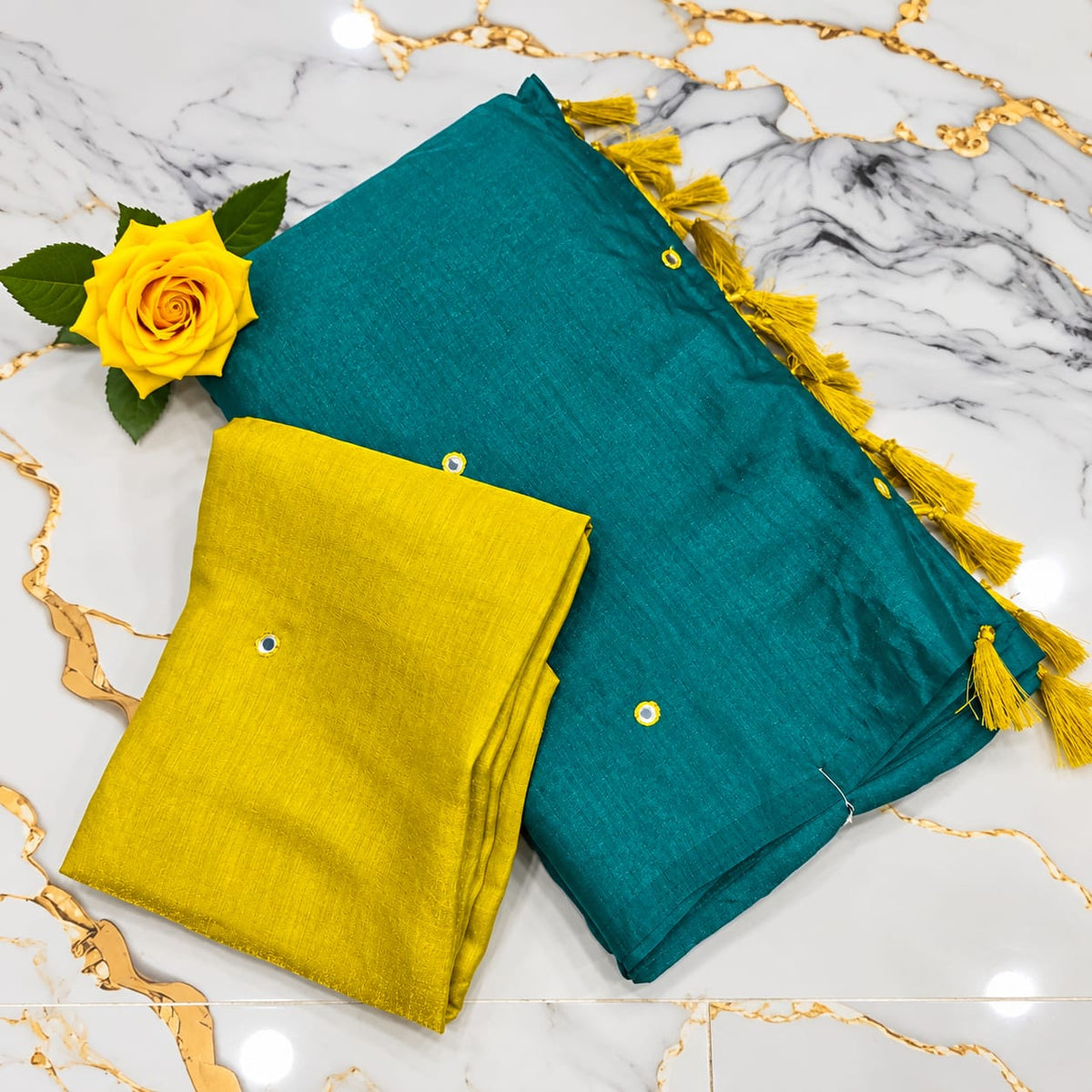 Trending Online Mirror Silk Saree
