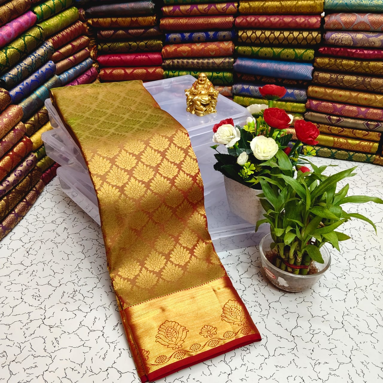 Half Mixed Pattu Sarees