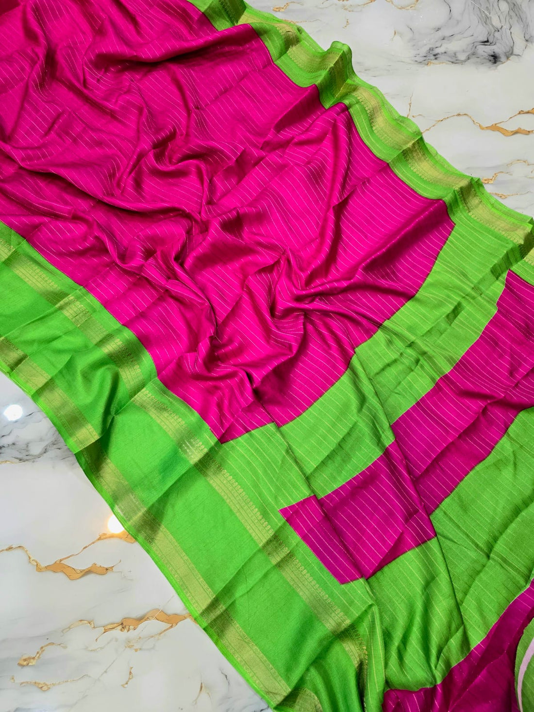 Pink Dola Silk Saree