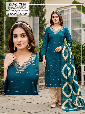 Jamdani 3-Pcs Kurti Set