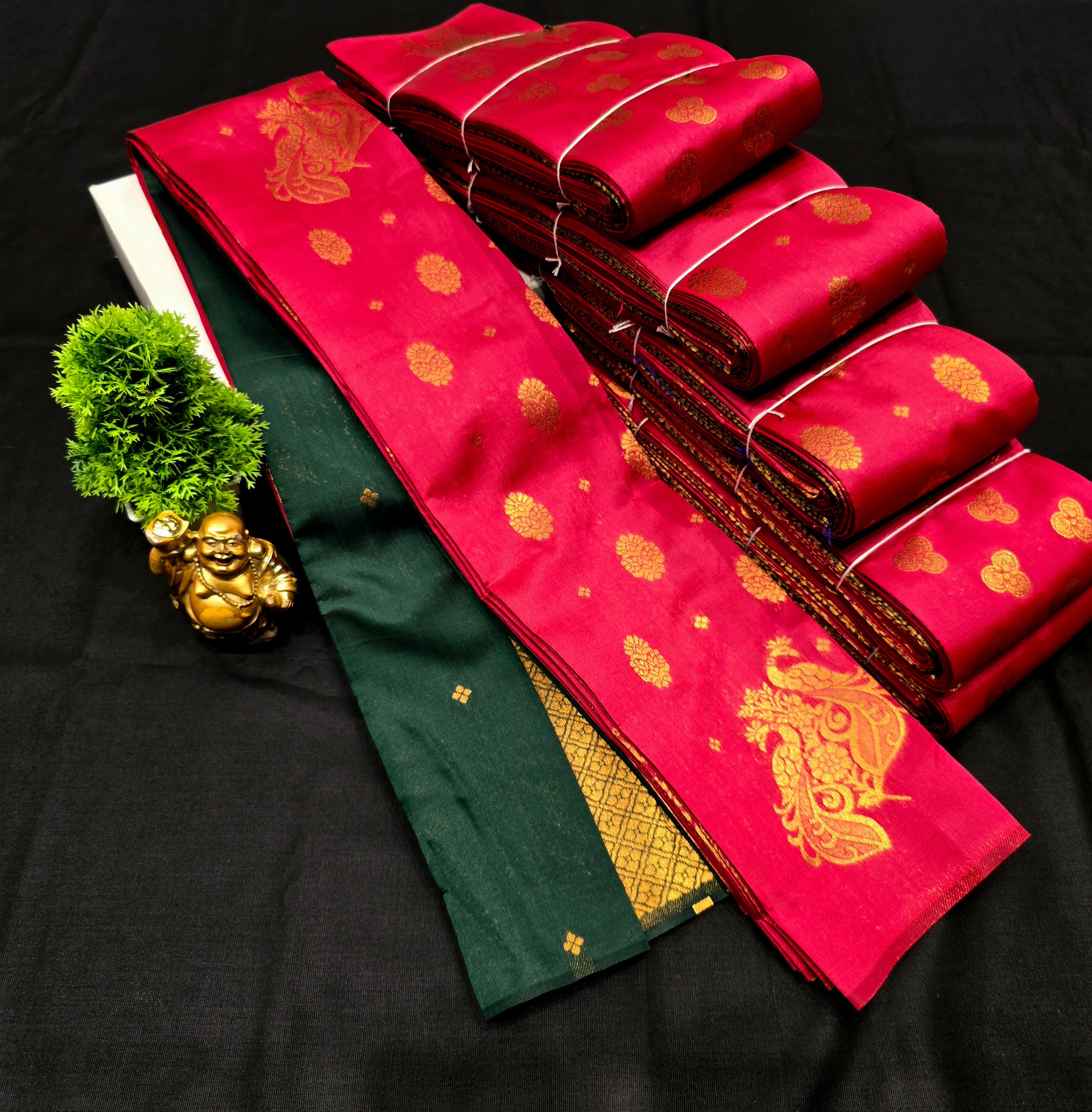 Borderless kubera Silk Saree