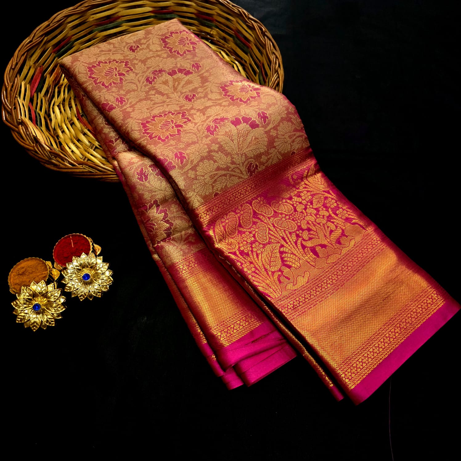 One gram gold Saree