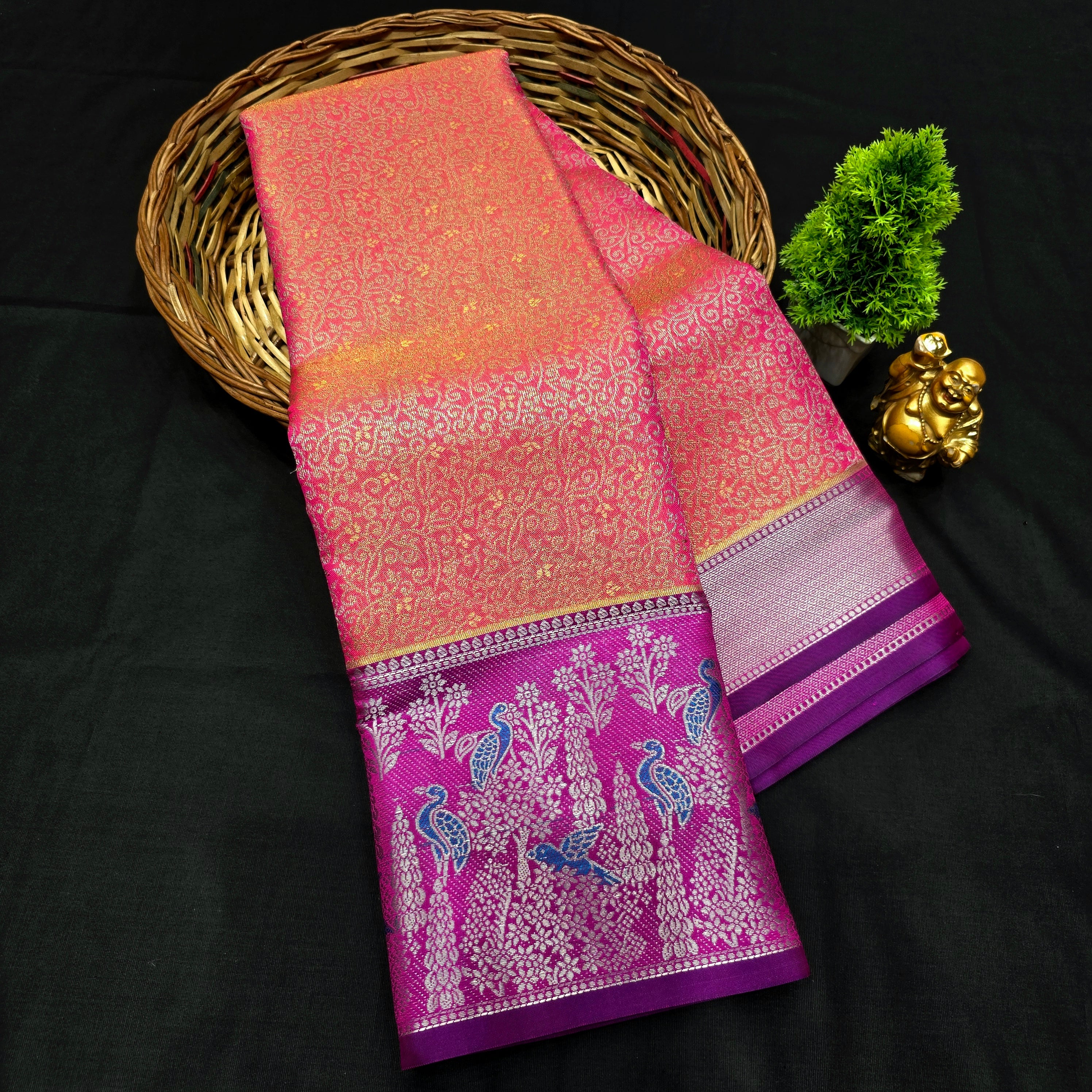 Tissue bridal Saree