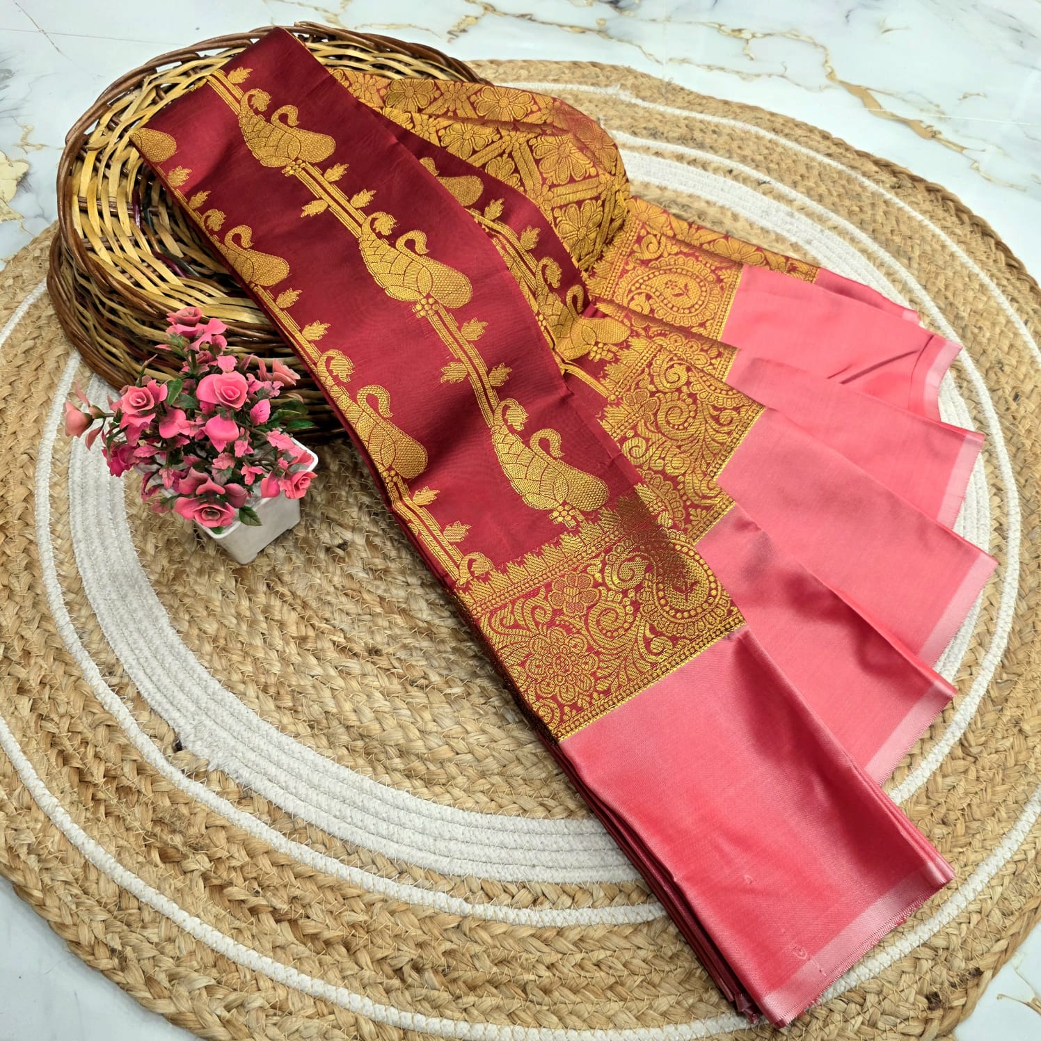 Rich Traditional Vairaoosi Silk Saree ( Same colour only dispatch )