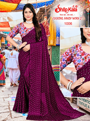 Diwali Special Party Wear Work Saree