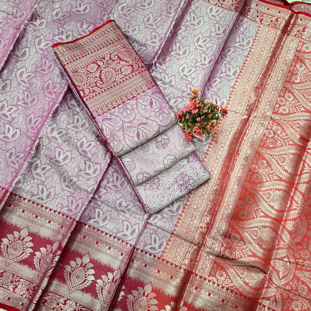 One Gram Silver Saree ( same colour only dispatch )
