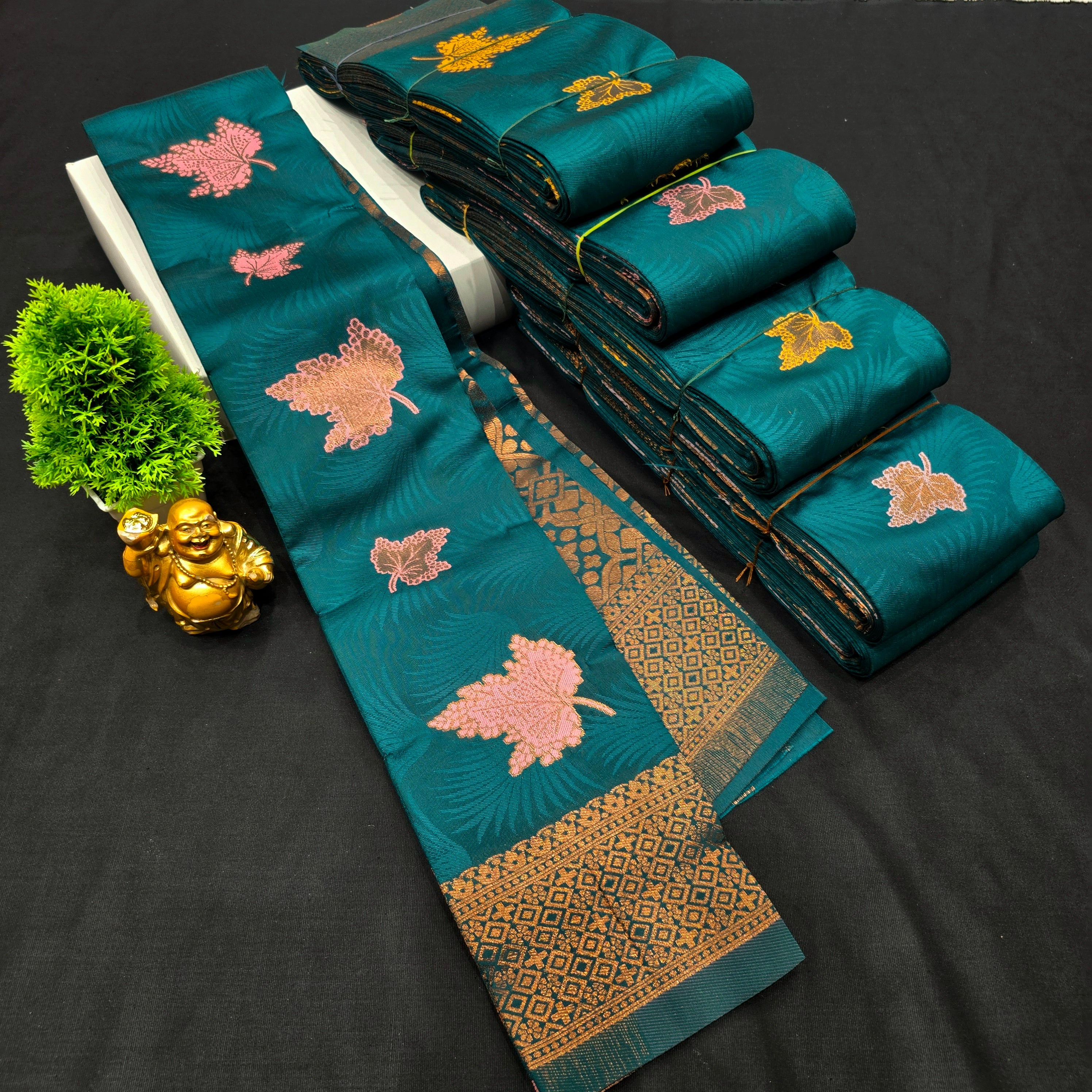 Borderless kubera Silk Saree