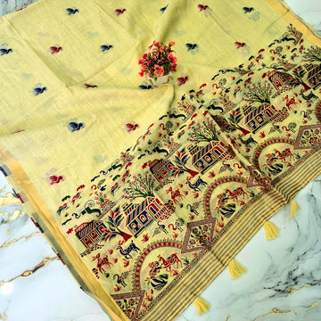 Fancy Kalamkari Silk Saree