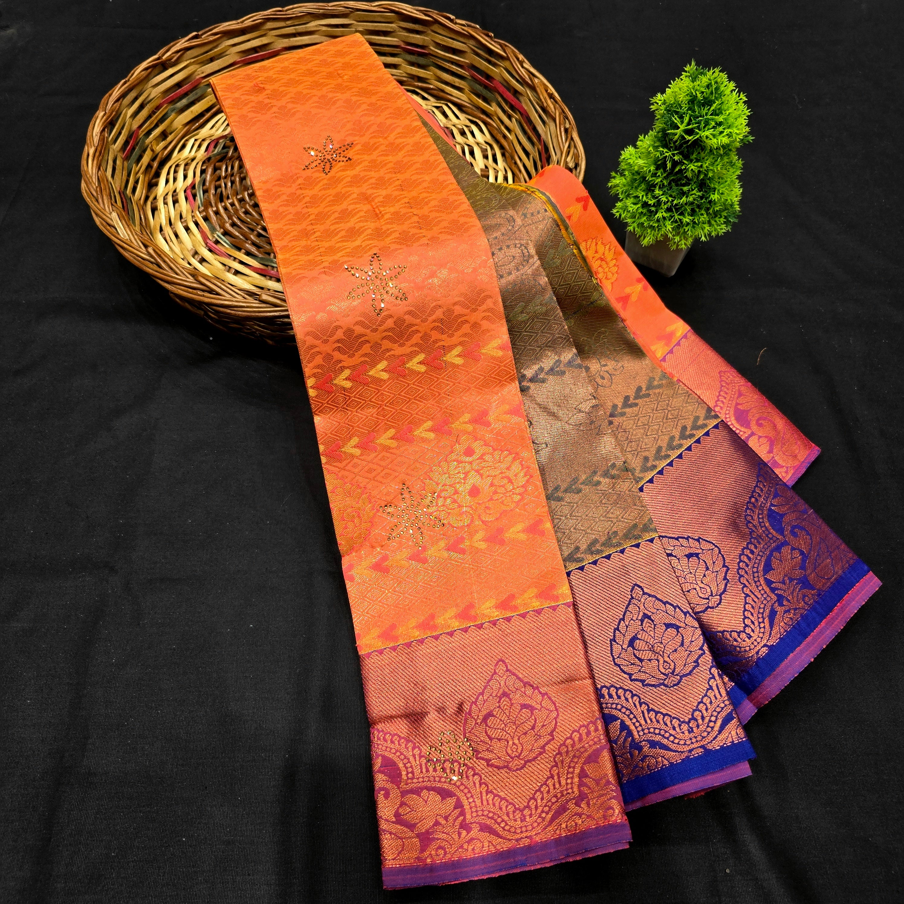 All Self Bridal Saree