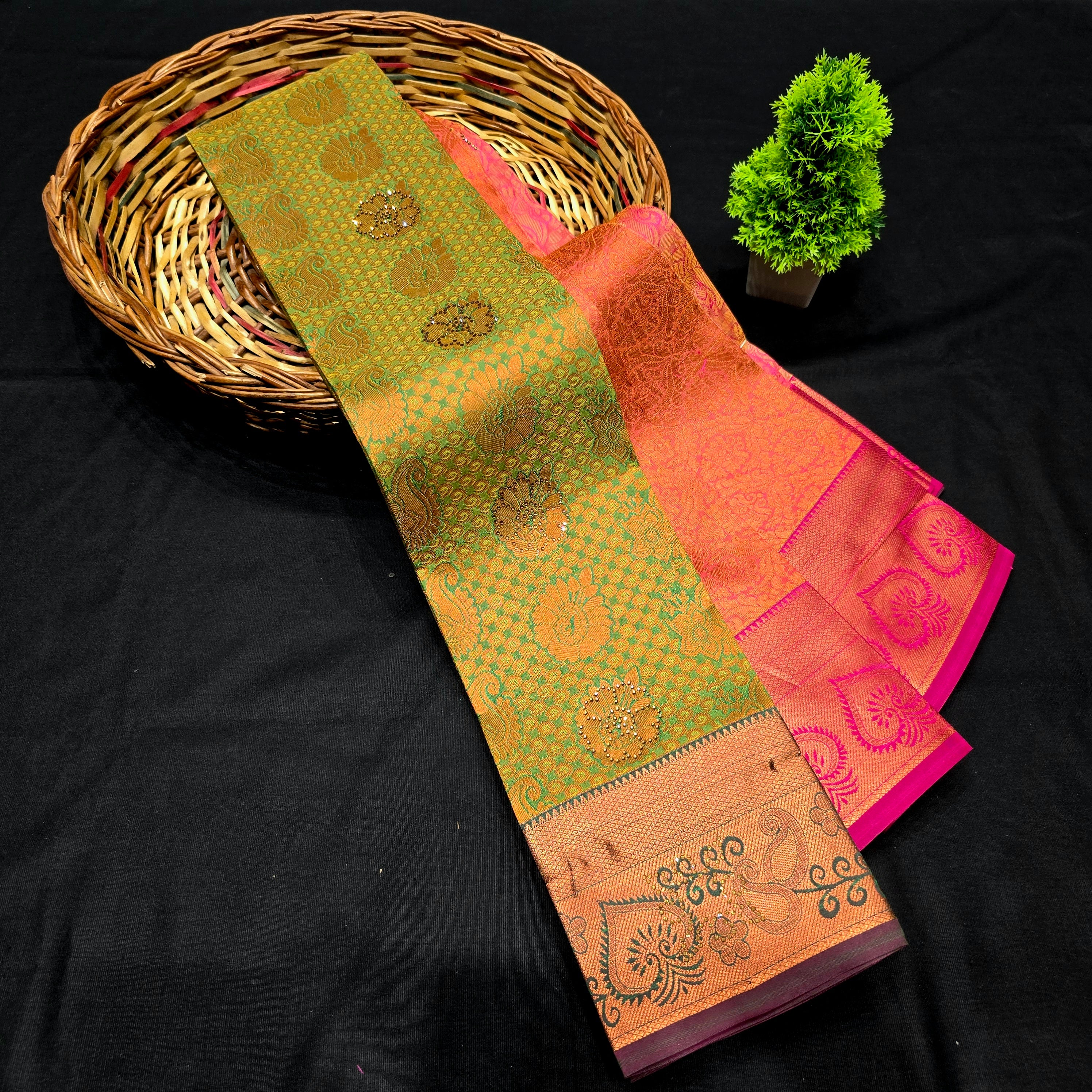 All Self Bridal Saree