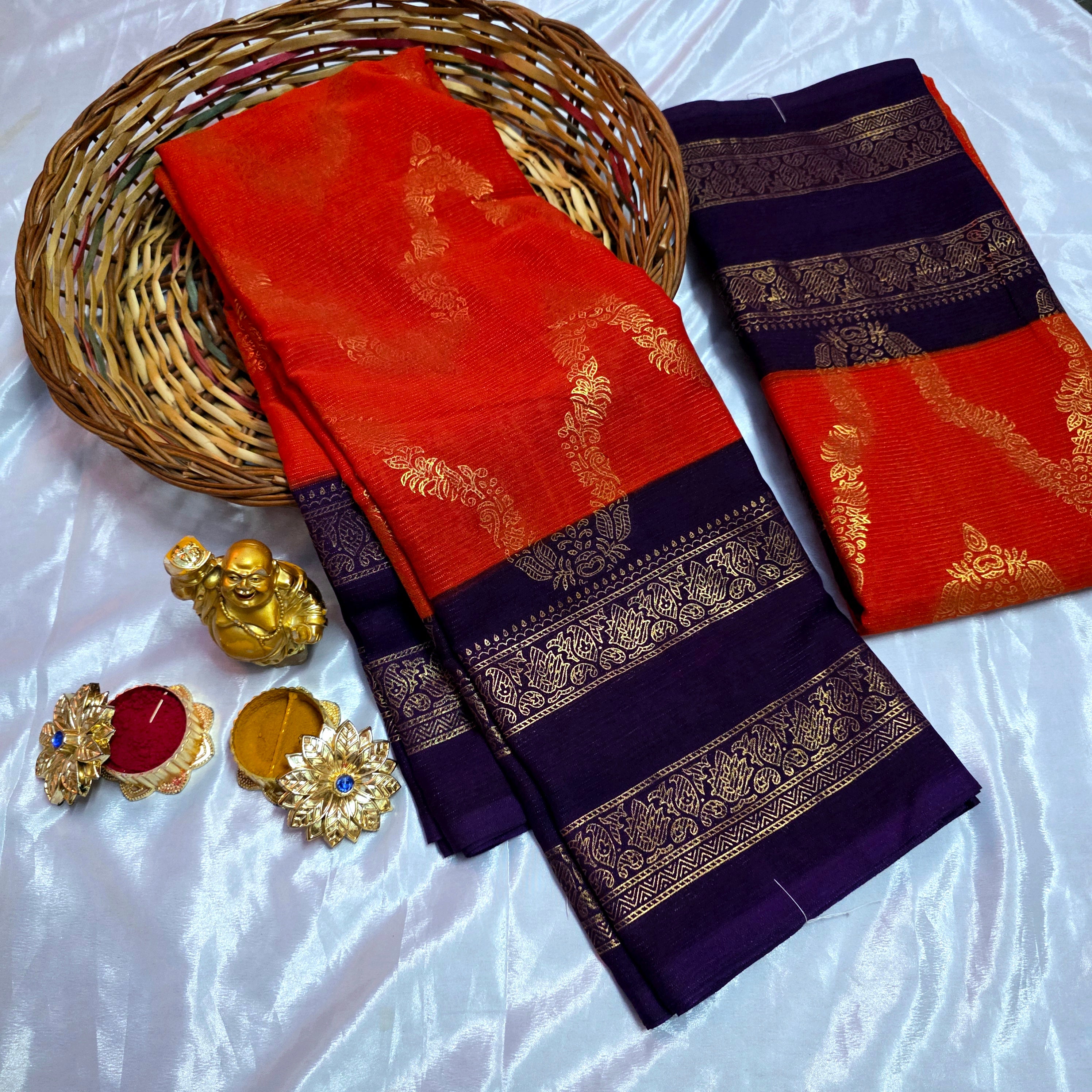 Fancy Neckless Rust Orange