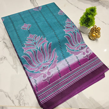 Voile Cotton Saree