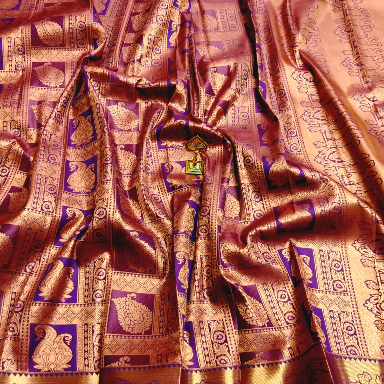 Copper All Self Sarees