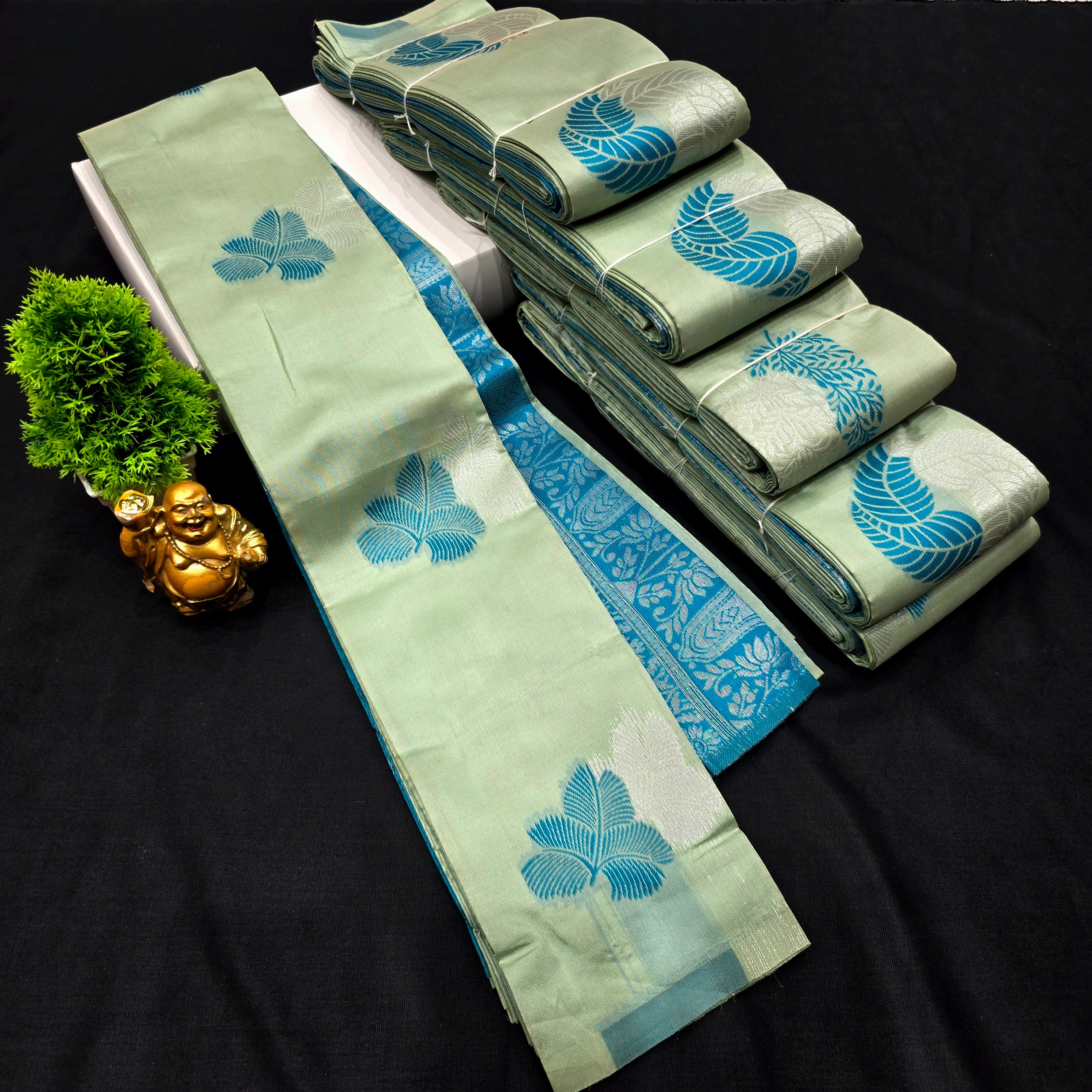 Borderless kubera Silk Saree