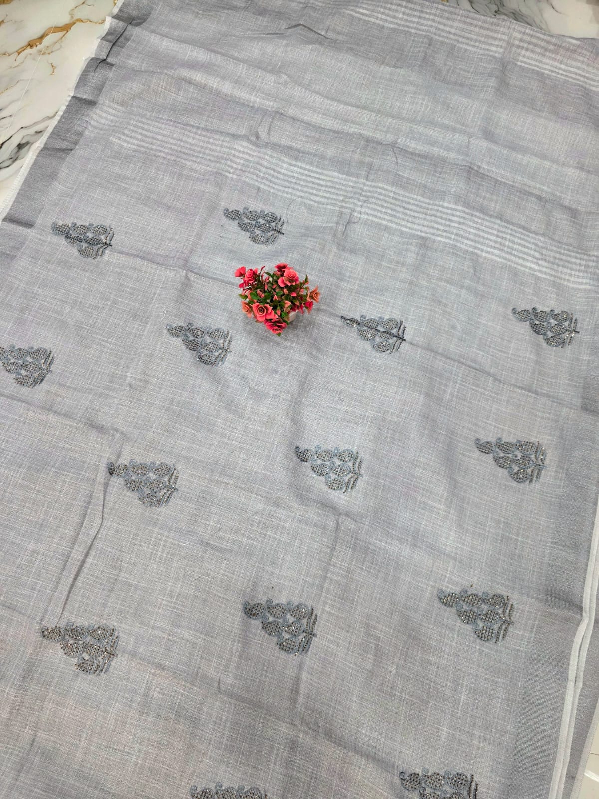 Fancy Cotton Saree ( Same Colour only dispatch )