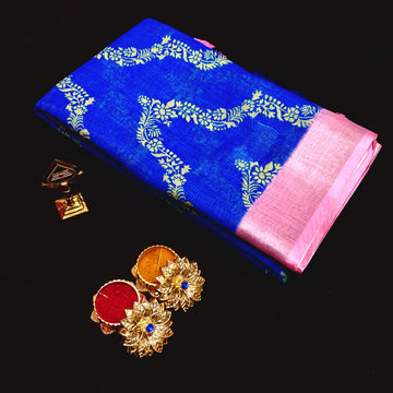 Neckless digital Print Saree