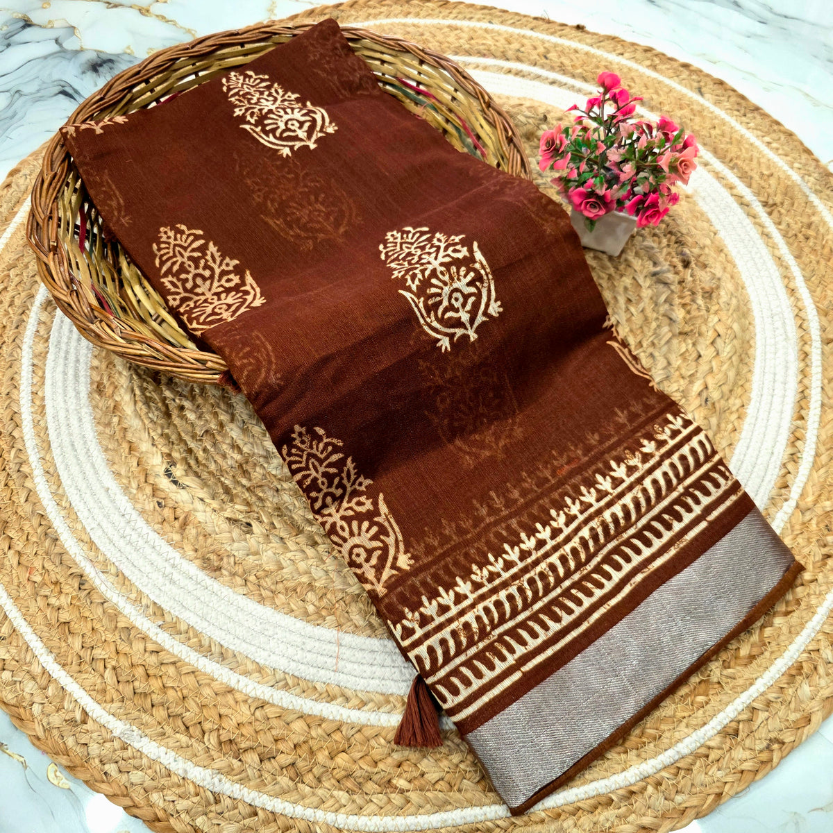 Siddhanth Branded Cotton Saree