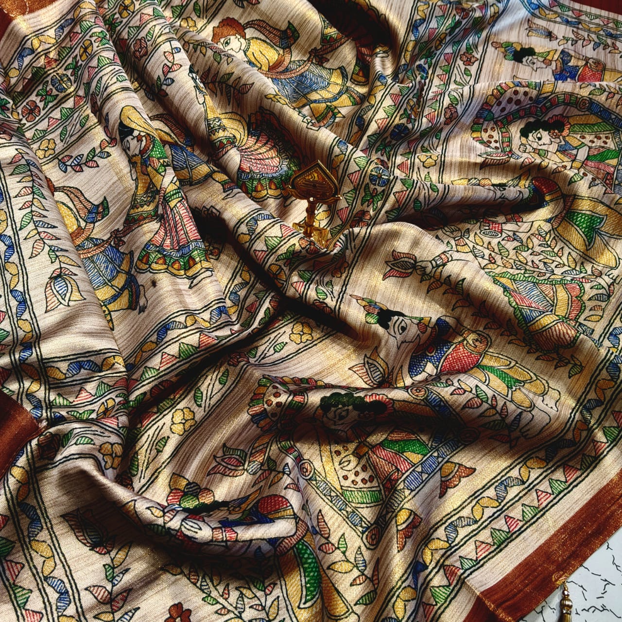 Bridal Fancy Soft Kalamkari Saree