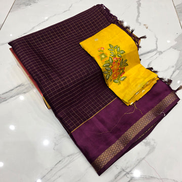 Georgette blouse work Saree