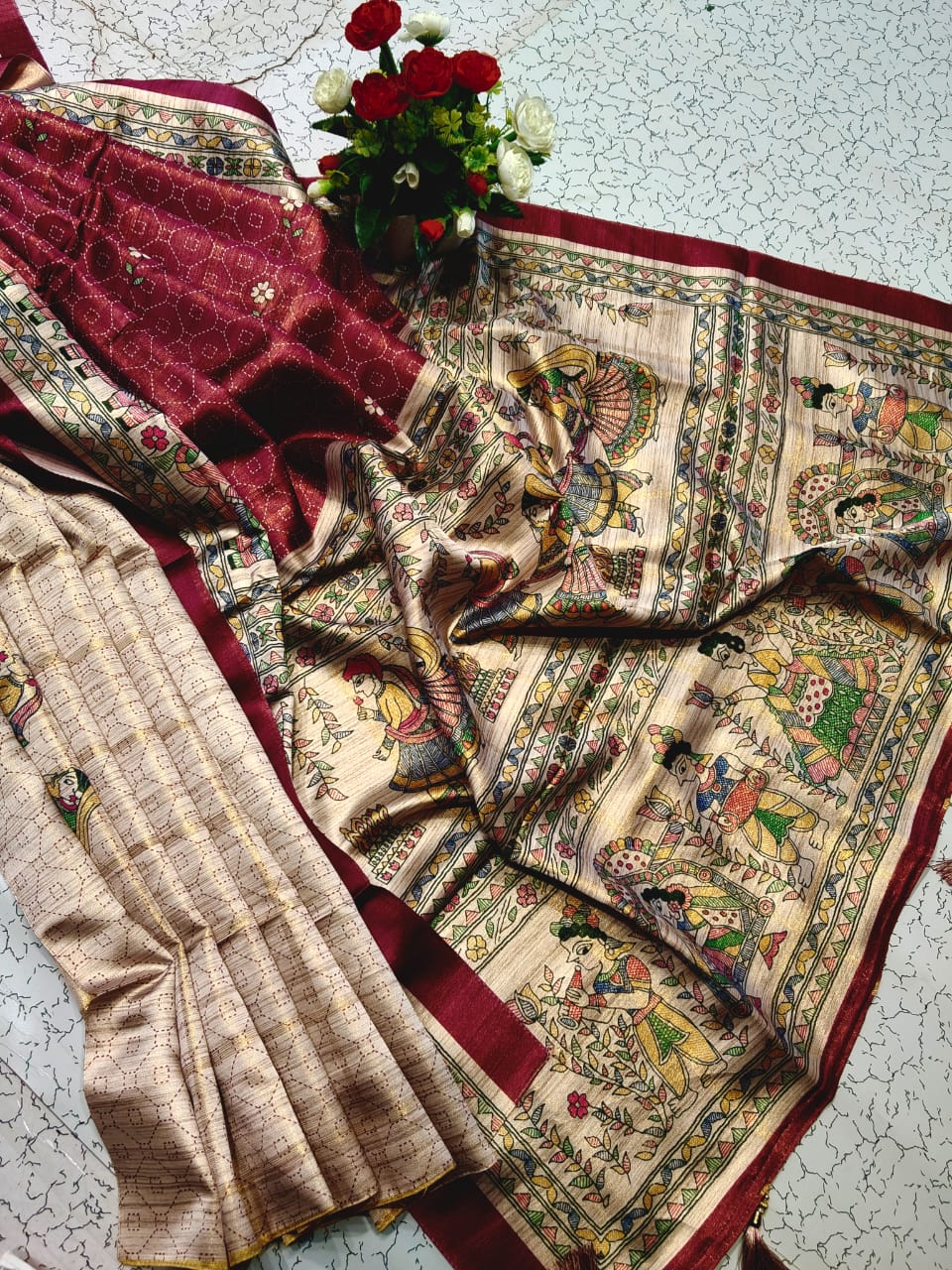 Bridal Fancy Soft Kalamkari Saree