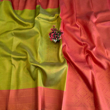 Zari Woven Contrast Border Silk Saree