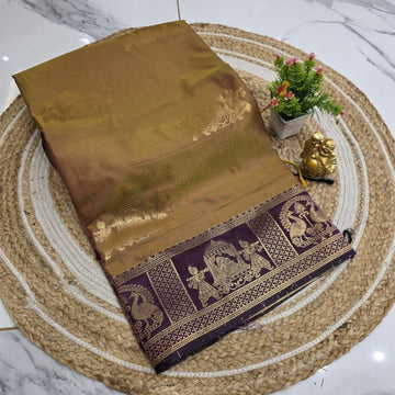 Luxury Pallakku Design Soft Silk Saree