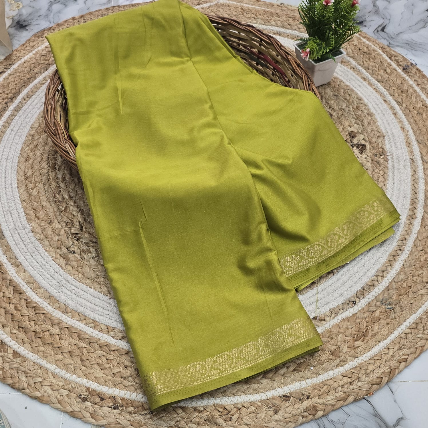 Pure Mysore Silk With Dry wash