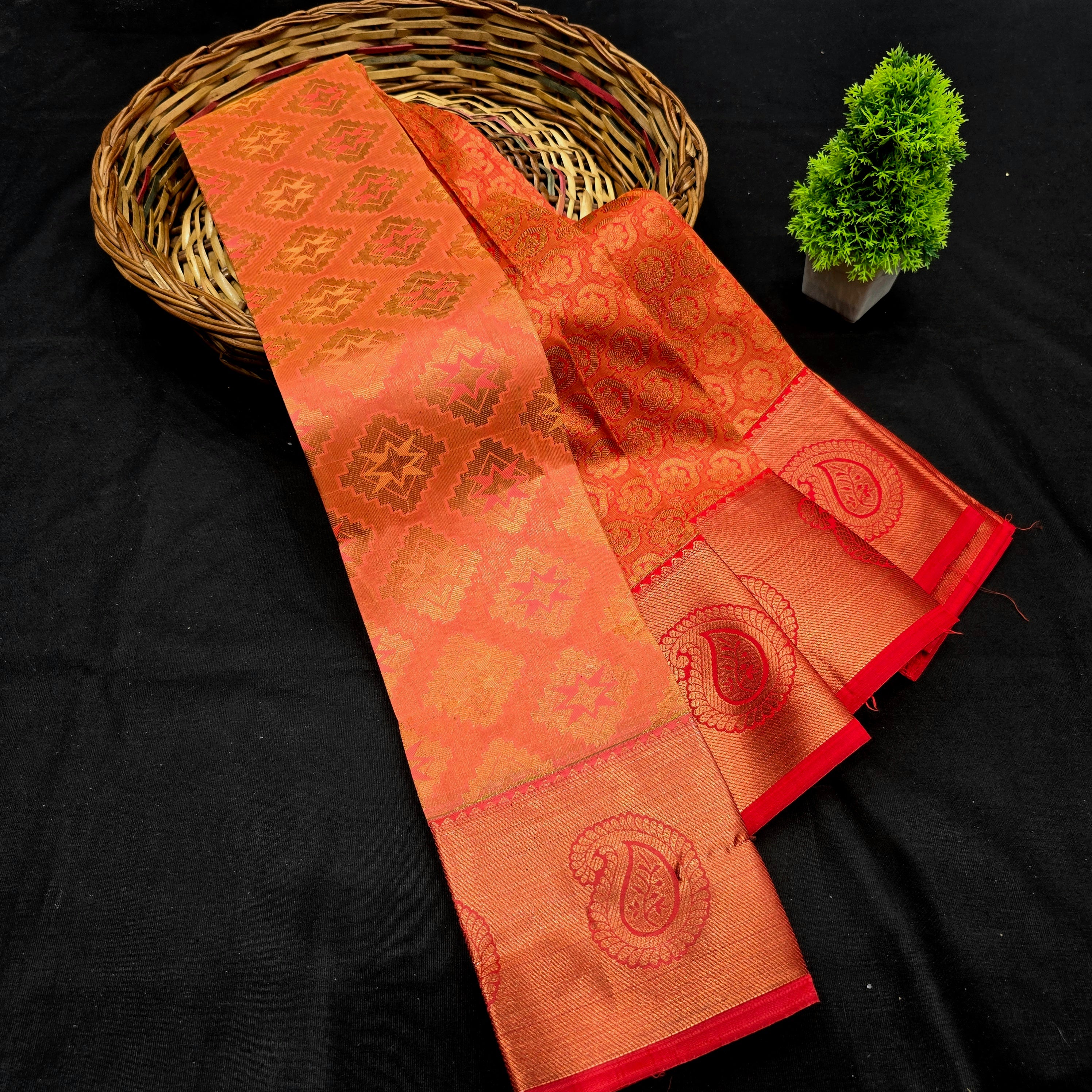 All Self Bridal Saree ( without Stone )