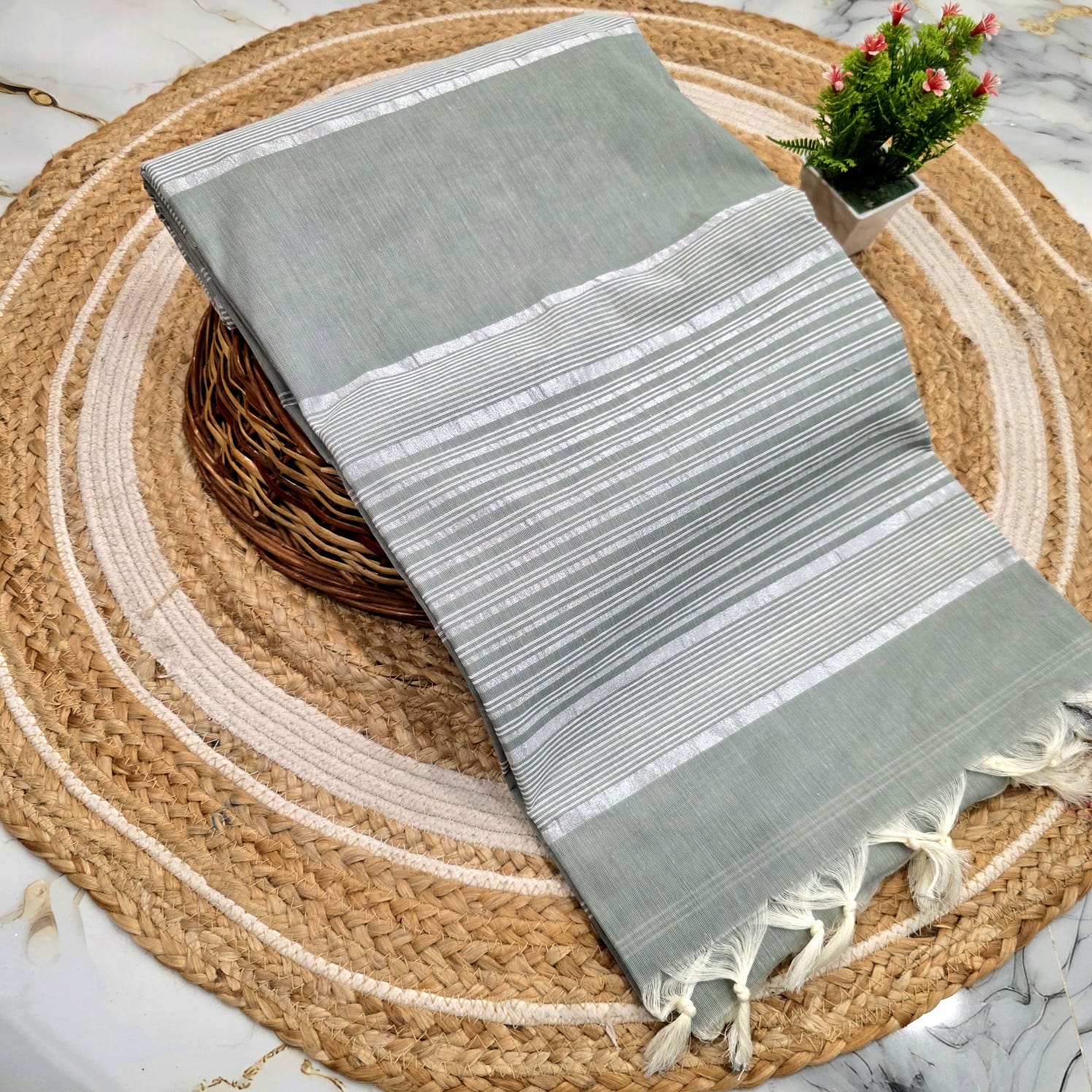 Jute Cotton Saree