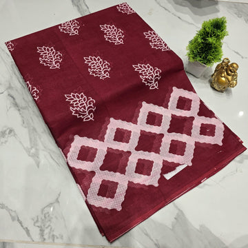 Voile Cotton Saree