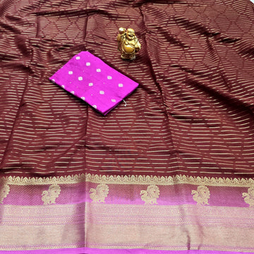 Elegant Peacock Zari Silk Saree