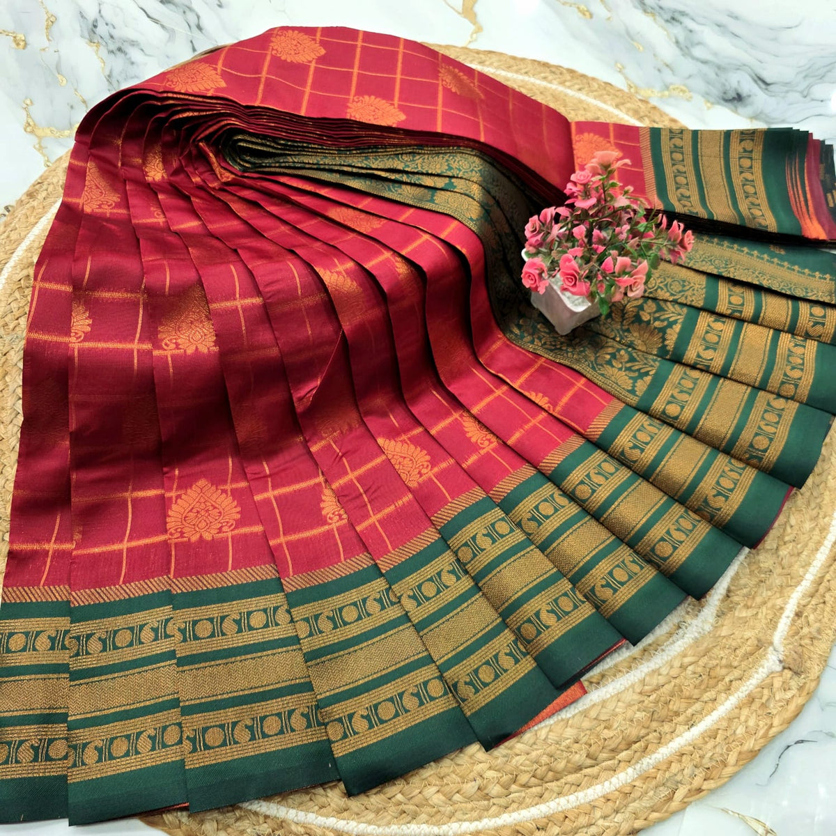 Royal Checks Silk Saree