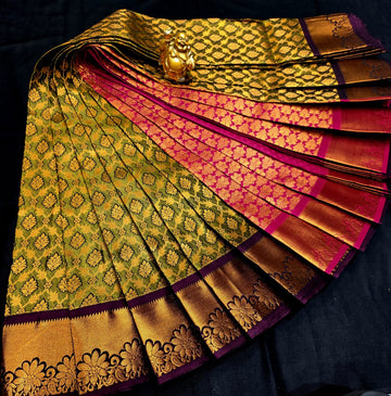 All Self Bridal Saree