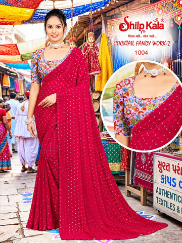 Diwali Special Party Wear Work Saree