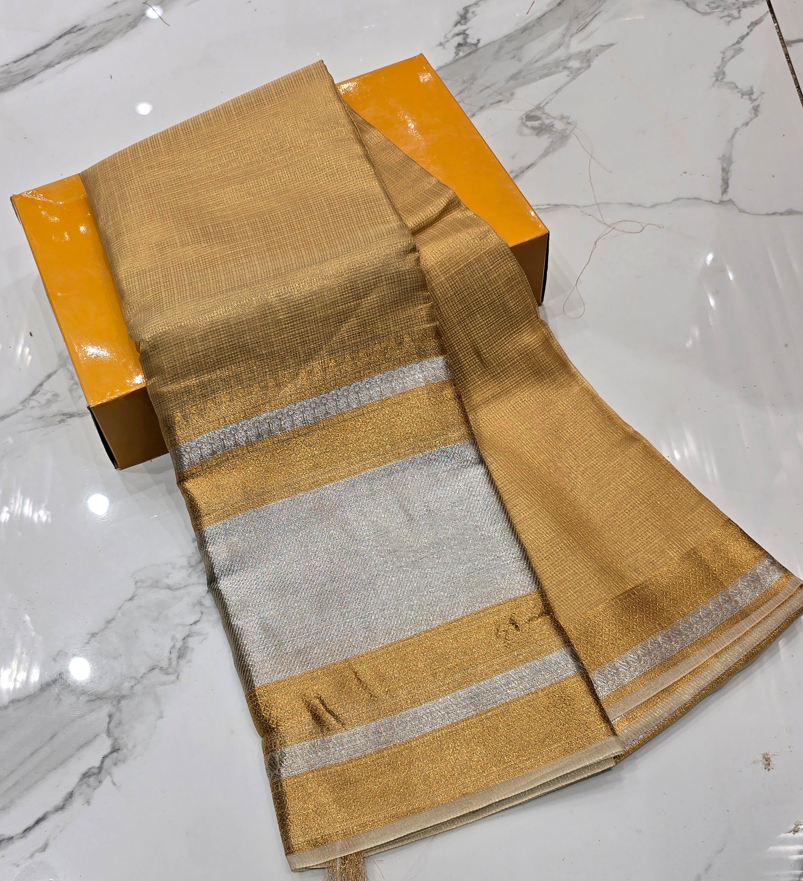 Golden Tissue Silk Saree