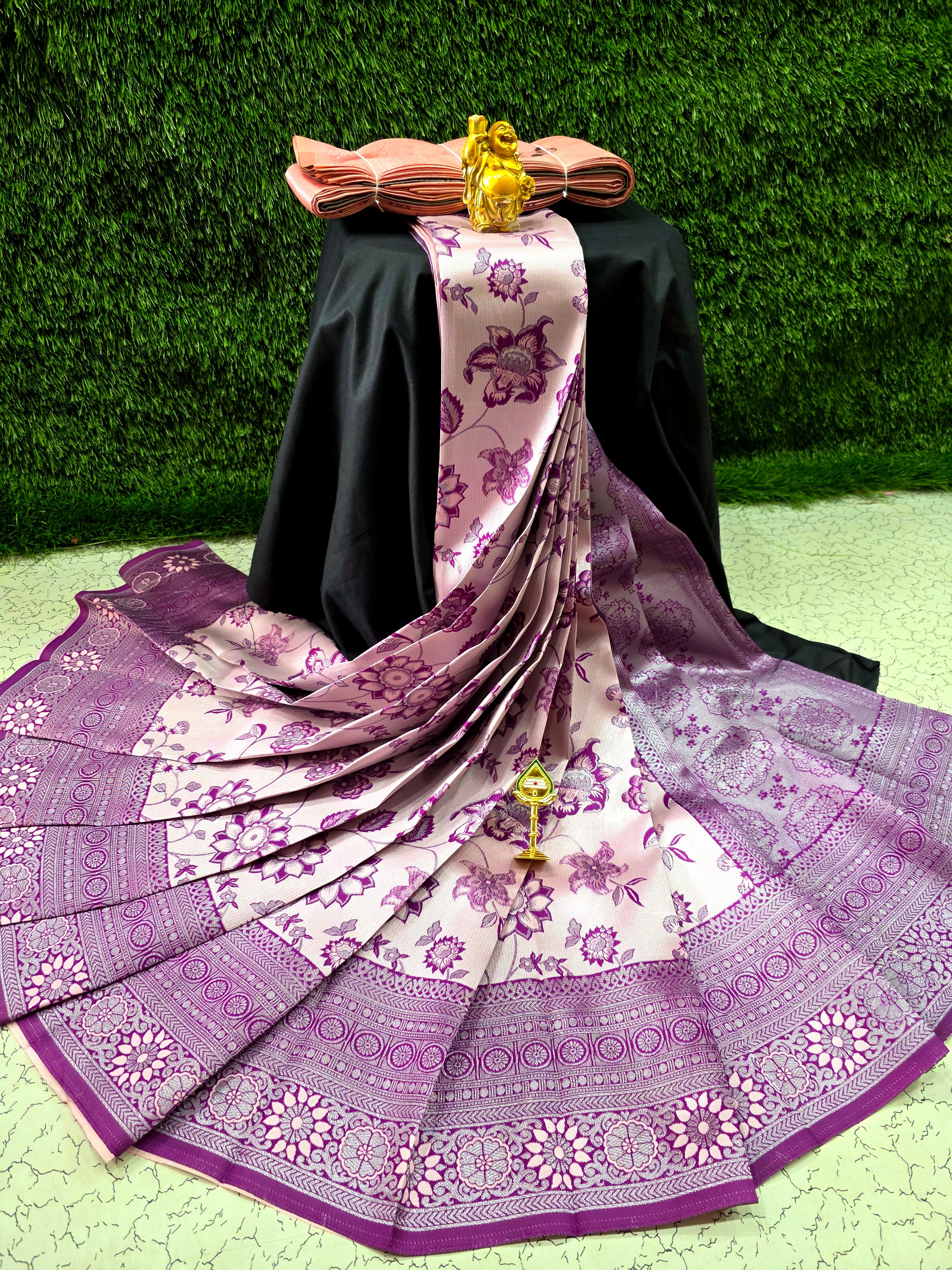 Laxmi Kubera Semi Silk Saree